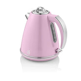 Swan Retro Jug Elektrikli Su Isıtıcısı Kettle 1.5 Litre 3000 w Pembe